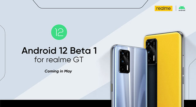 realme anuncia suporte à versão Beta 1 do Android 12 para o modelo GT