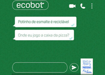 Ecobot Nestlé ajuda a encontrar pontos de coleta seletiva