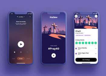 App Hallow reúne playlists, música, meditação guiada e orações