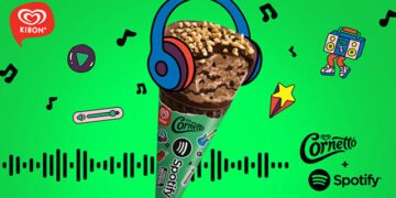 Spotify e Kibon anunciam parceria com um novo sabor de Cornetto