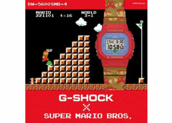 Relógio Super Mario Bros da G-Shock chega ao Brasil