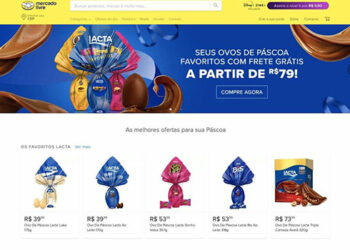Lacta estreia página oficial no Mercado Livre