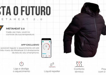 Aramis apresenta jaqueta com controle de temperatura por aplicativo