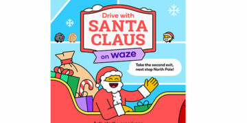 Waze tem voz do Papai Noel para o Natal