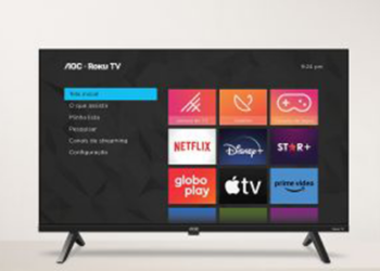 AOC anuncia nova linha de TV com sistema operacional Roku