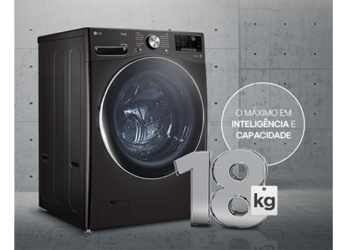 LG apresenta Lava e Seca 18kg com Inteligência Artificial