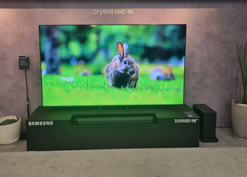 Samsung amplia portfólio de telas grandes com nova 98 polegadas