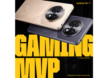 realme 13+ 5G chega por aqui de olho no público gamer