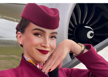 Sama, comissária de bordo digital da Qatar Airways, chega ao Instagram