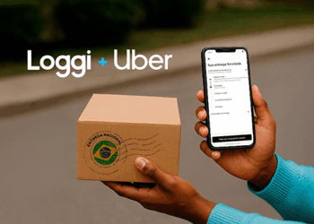 Entregas nacionais pelo app da Uber com operação da Loggi