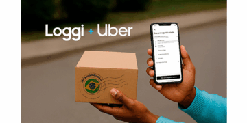 Entregas nacionais pelo app da Uber com operação da Loggi