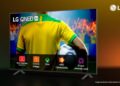 LG lança linha QNED73 com IA otimizada para jogos de futebol