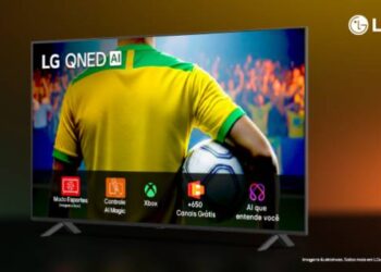 LG lança linha QNED73 com IA otimizada para jogos de futebol