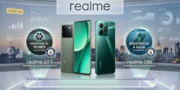 Smartphones: realme foca em baterias de alta capacidade